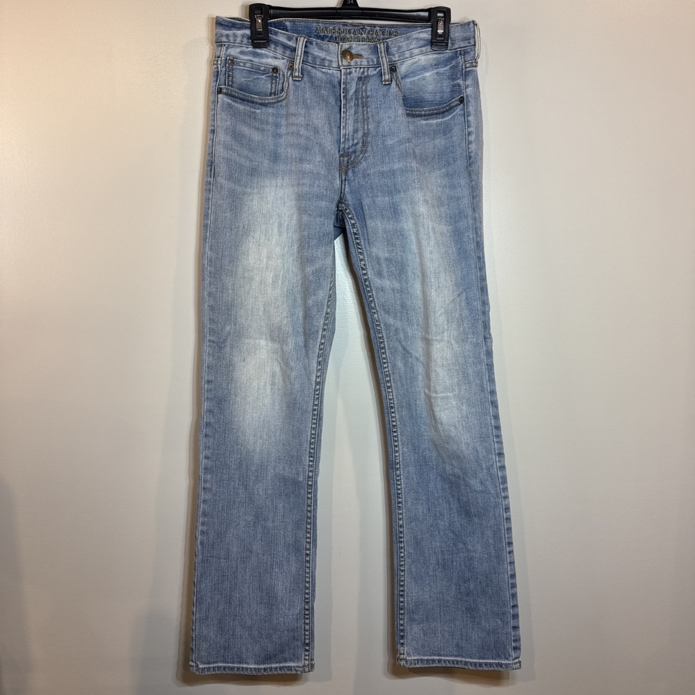 AMERICAN EAGLE CORE FLEX Jean Pants for Men's 30X32 (actual 30x30.5) Light Wash‎
